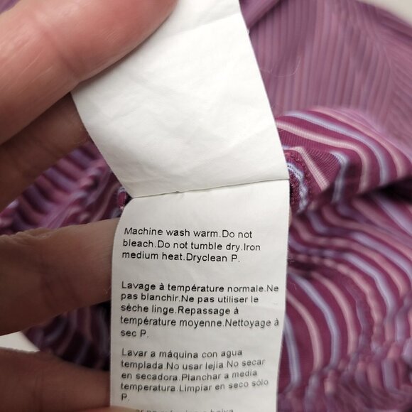 Hugo Boss Mens Striped Long Sleeve Button Down Shirt Size 16.5 Multicolor - Picture 10 of 10